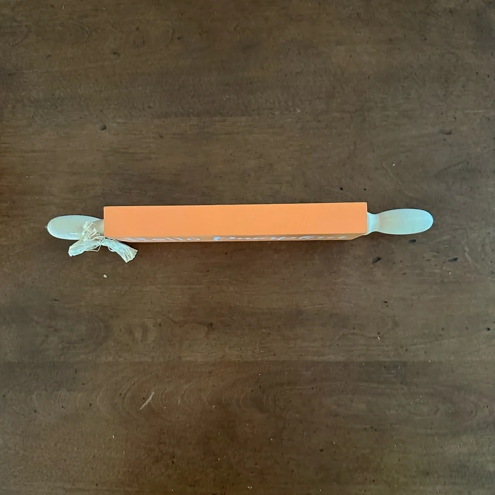 ☀️ 3/$10 Hello Pumpkin wood shelf window table decoration (see description)